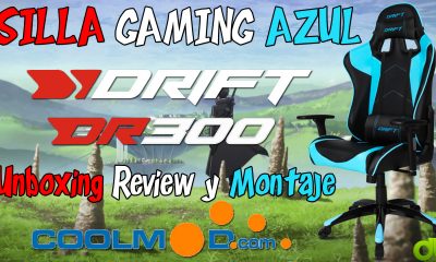 Silla Gaming Drift DR300 Azul Unboxing Review y Montaje (Coolmod.com)