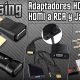 Adaptadores HDMI a VGA, Jack a RCA, HDMI a RCA (para Raspberrry Pi, PC, Android TV, Consolas, and so on)